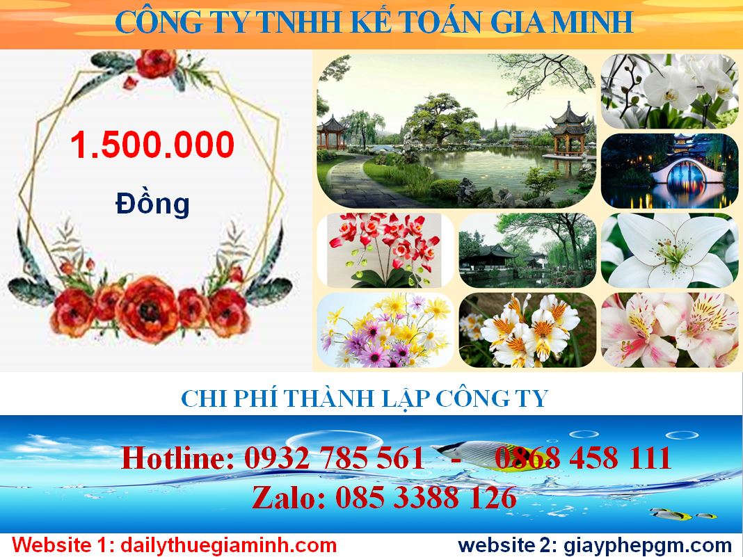 Chi phí thành lập công ty tại Bến Tre 5 Chi phí thành lập công ty tại Bến Tre