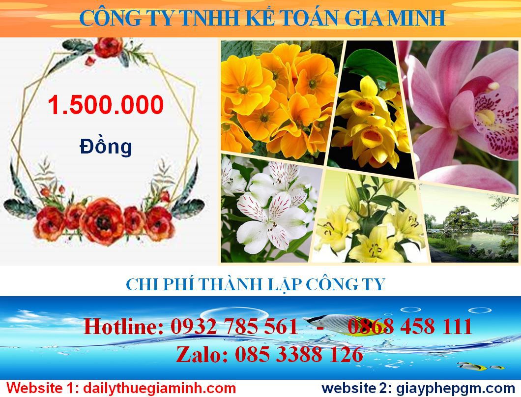 Mở công ty trọn gói tại Bình Dương 5 Chi phí mở công ty trọn gói tại Bình Dương