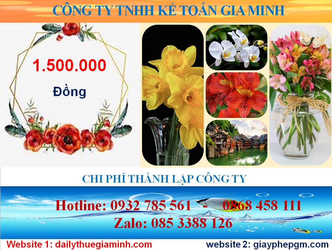 Chi phí thành lập công ty tại Điện Biên 5 Chi phí thành lập công ty tại Điện Biên