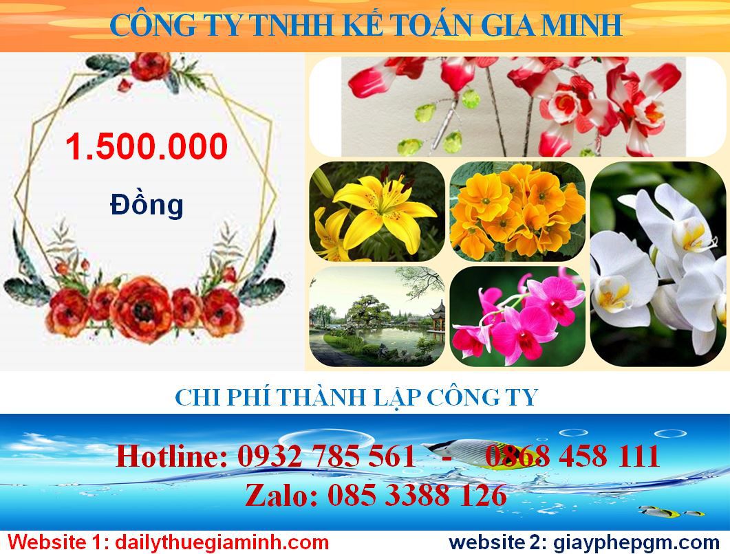 Mở công ty trọn gói tại Điện Biên 5 Chi phí mở công ty trọn gói tại Điện Biên
