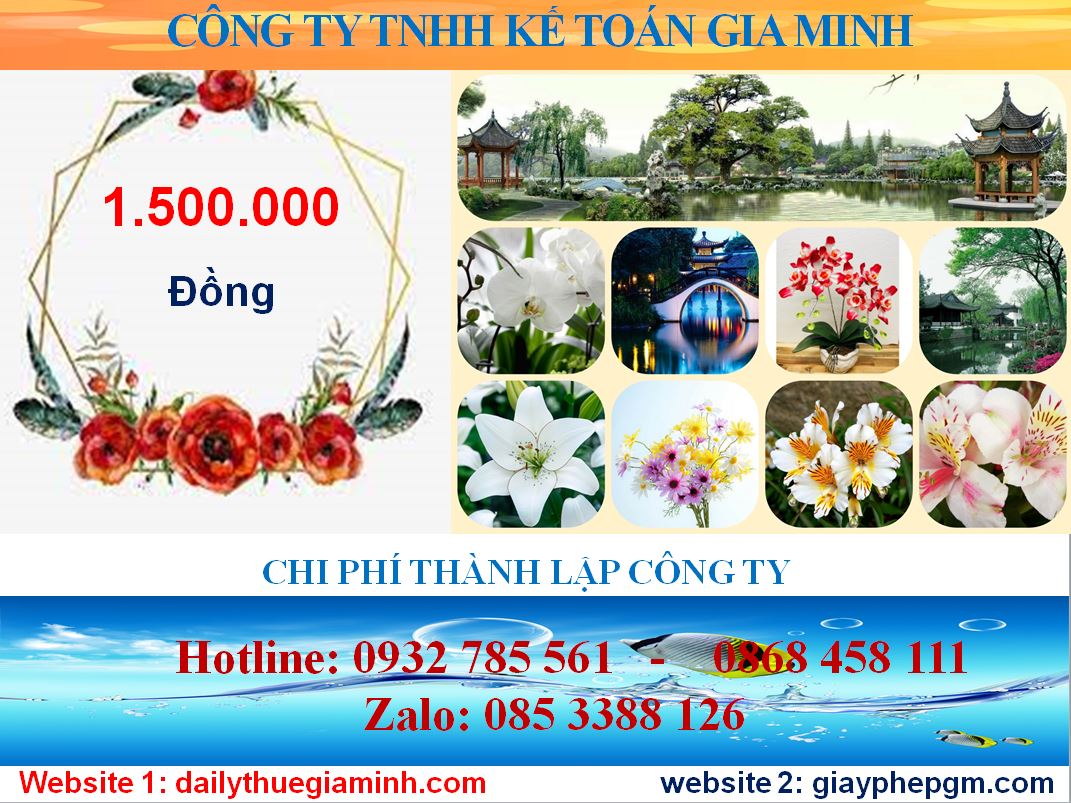 Chi phí thành lập công ty tại Hà Nam 5 Chi phí thành lập công ty tại Hà Nam