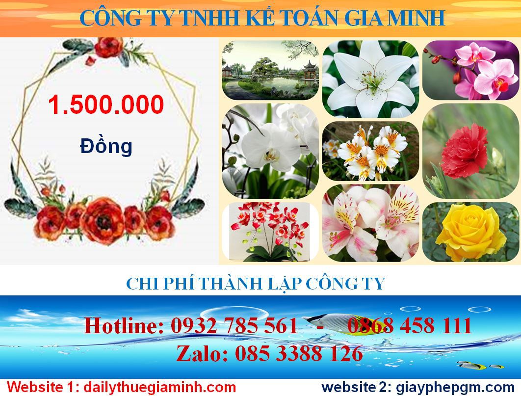 Mở công ty trọn gói tại Huyện Bàu Bàng 5 Chi phí mở công ty trọn gói tại Huyện Bàu Bàng