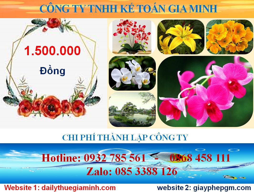 Mở công ty trọn gói tại Huyện Phúc Thọ 5 Chi phí mở công ty trọn gói tại Huyện Phúc Thọ