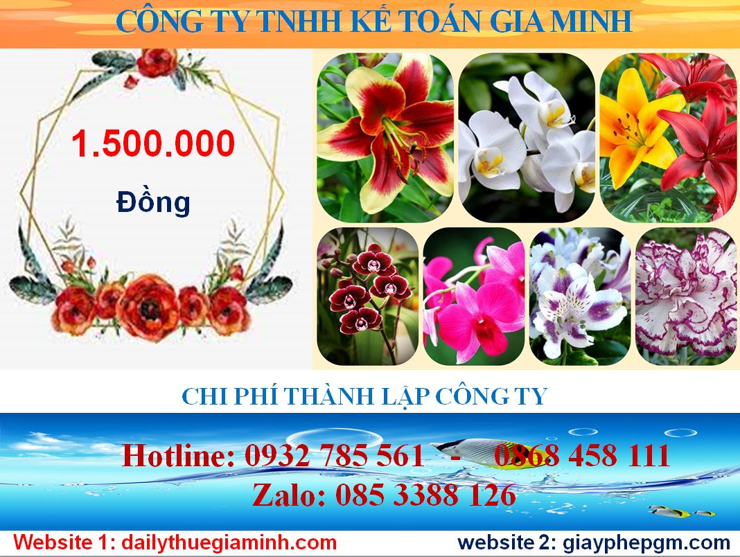 Chi phí thành lập công ty tại Lâm Đồng 5 Chi phí thành lập công ty tại Lâm Đồng