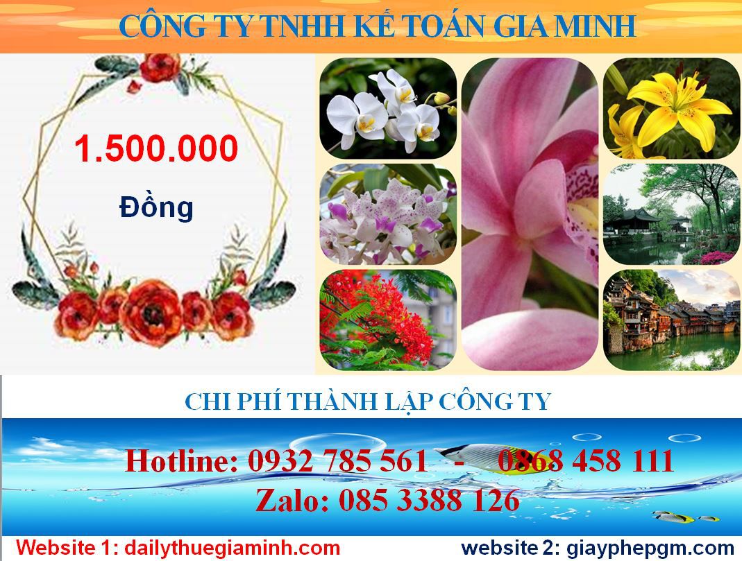 Mở công ty trọn gói tại Quận Bình Thạnh 5 Chi phí mở công ty trọn gói tại Quận Bình Thạnh