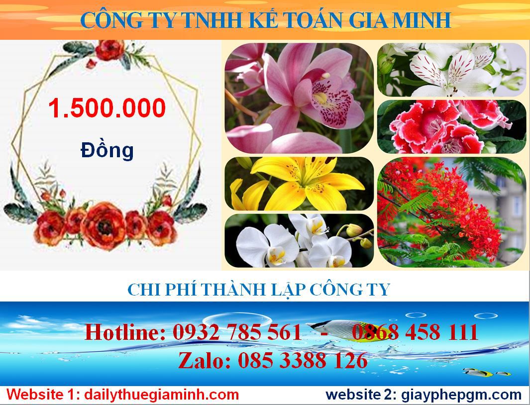 Mở công ty trọn gói tại Quận Long Biên 5 Chi phí mở công ty trọn gói tại Quận Long Biên