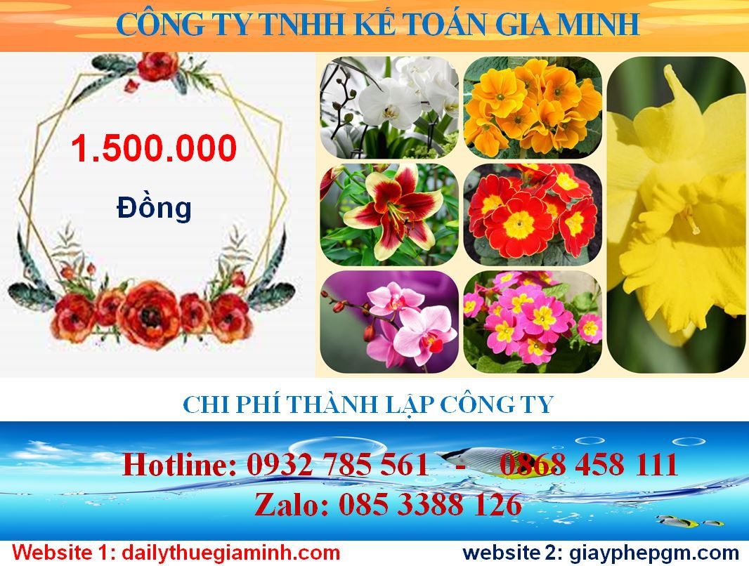 Chi phí mở công ty trọn gói tại Thị xã Thuận An