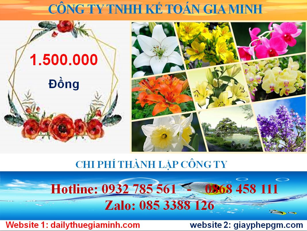 Chi phí thành lập công ty tại TP Hồ Chí Minh 5 Chi phí thành lập công ty tại TP Hồ Chí Minh