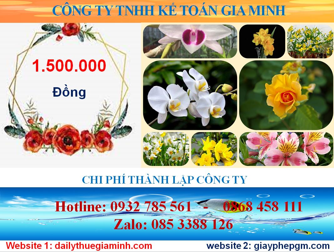 Chi phí thành lập công ty tại Tuyên Quang 5 Chi phí thành lập công ty tại Tuyên Quang