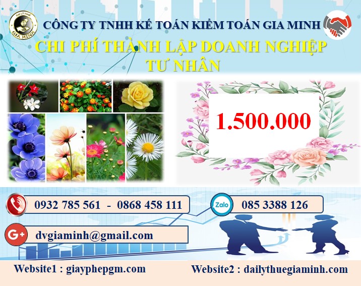 Chi phí thành lập công ty tư nhân tại TPHCM