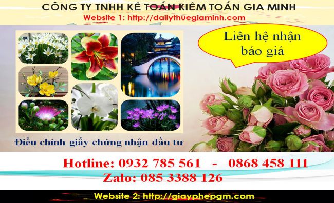 Dịch vụ điều chỉnh giấy chứng nhận đầu tư tại Yên Bái 5 Thủ tục điều chỉnh giấy chứng nhận đầu tư tại Yên Bái