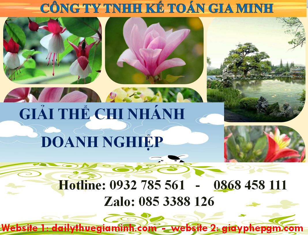 Dịch vụ giải thể chi nhánh tại Ninh Thuận nhanh chóng, uy tín 6 Thủ tục giải thể chi nhánh tại Ninh Thuận