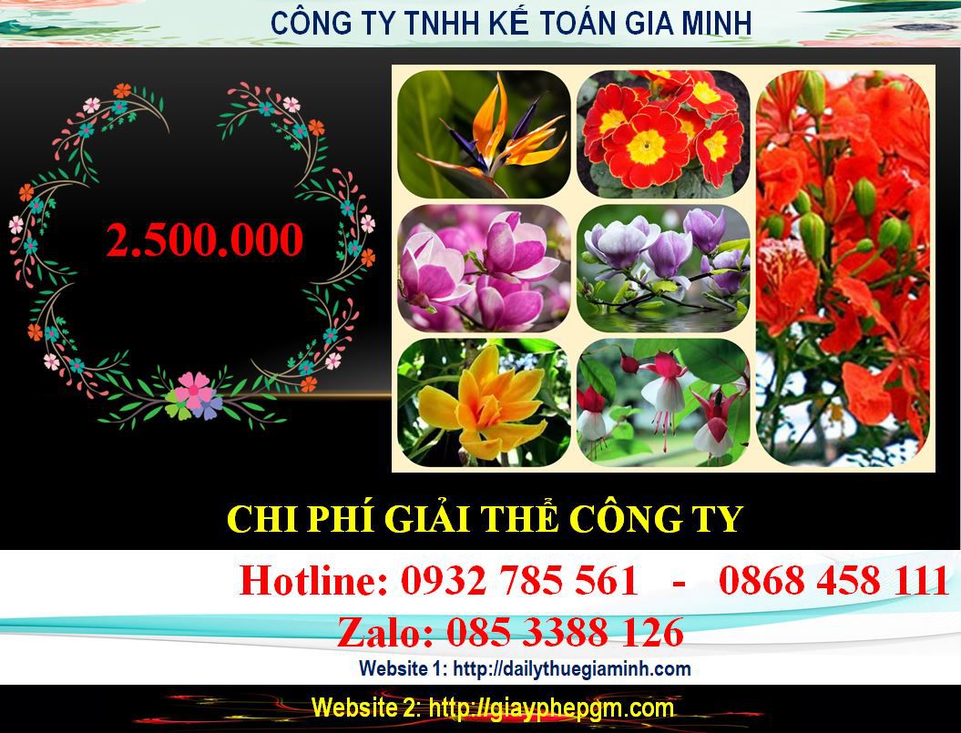 Chi phí giải thể chi nhánh tại Thái Nguyên