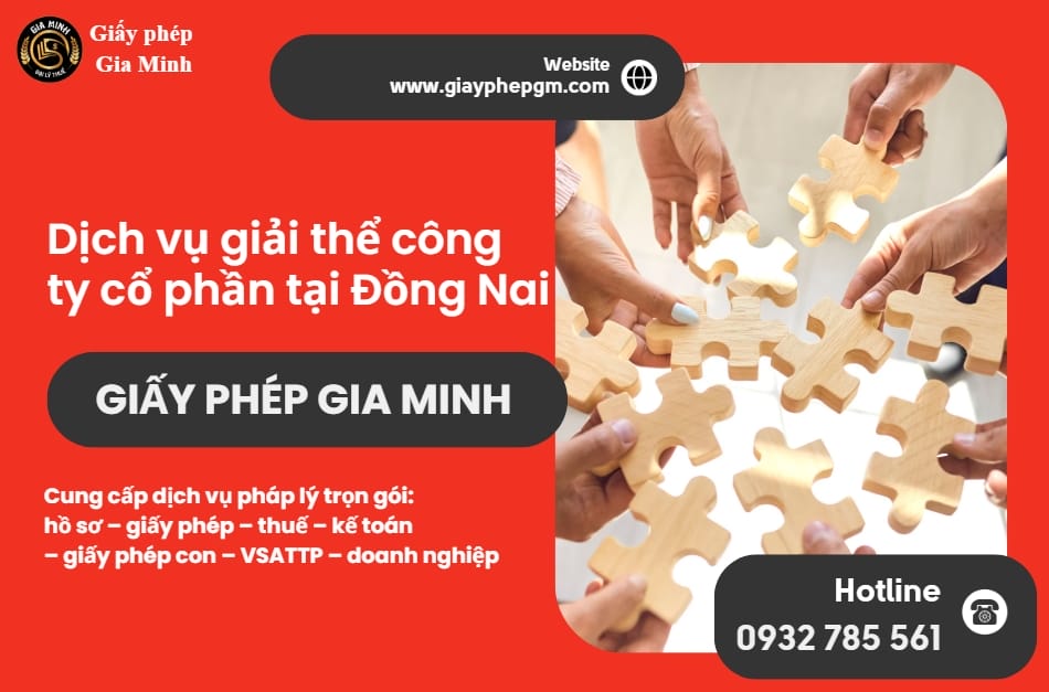 Dịch vụ giải thể doanh nghiệp cổ phần tại Đồng Nai