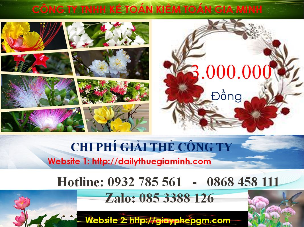 Dịch vụ giải thể công ty cổ phần tại Trà Vinh 11 Chi phí giải thể doanh nghiệp cổ phần tại Trà Vinh