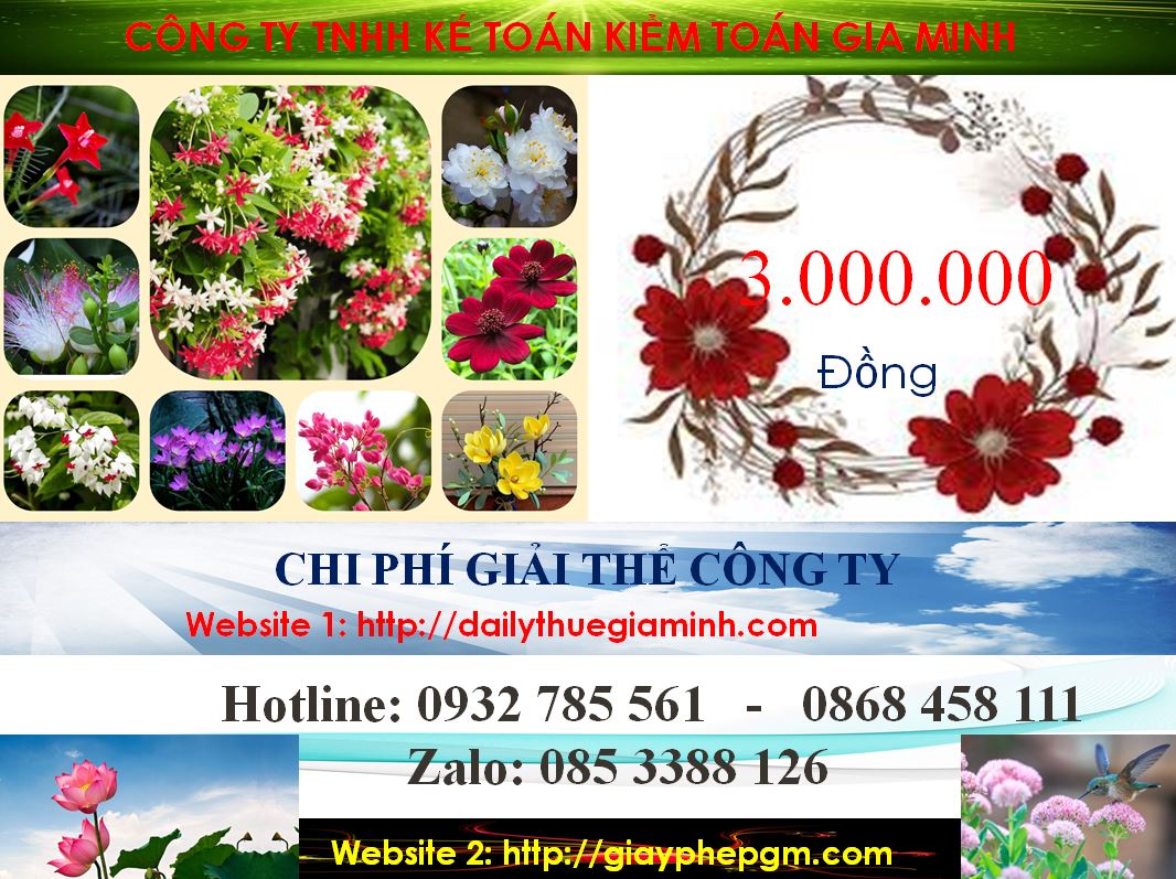 Dịch vụ giải thể công ty cổ phần tại Vĩnh Phúc 6 Chi phí giải thể doanh nghiệp cổ phần tại Vĩnh Phúc