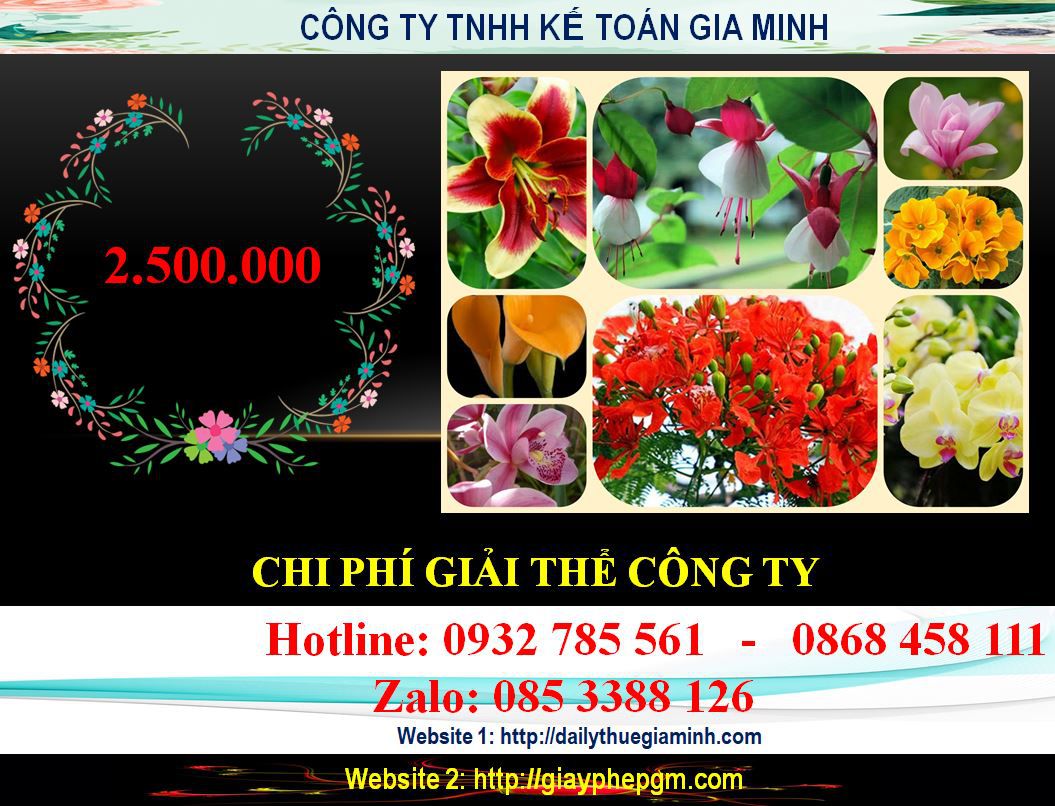 Chi phí giải thể công ty ở Hà Tĩnh