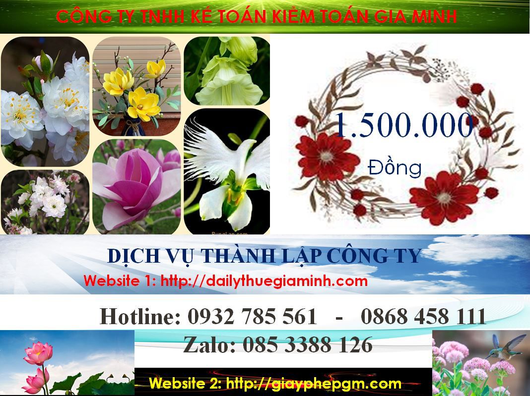 Dịch vụ làm giấy phép đăng ký kinh doanh tại Hòa Bình 5 Chi phí làm giấy phép đăng ký kinh doanh tại Hòa Bình