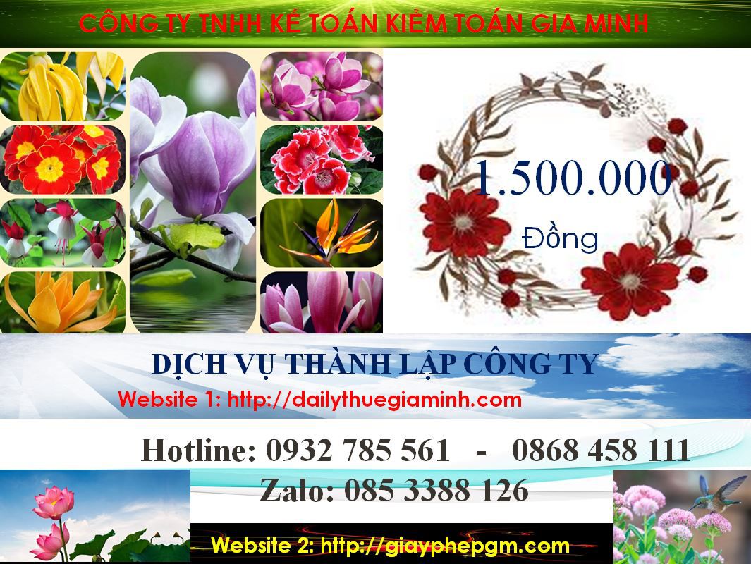 Dịch vụ làm giấy phép đăng ký kinh doanh tại Huyện Bình Chánh 5 Chi phí làm giấy phép đăng ký kinh doanh tại Huyện Bình Chánh