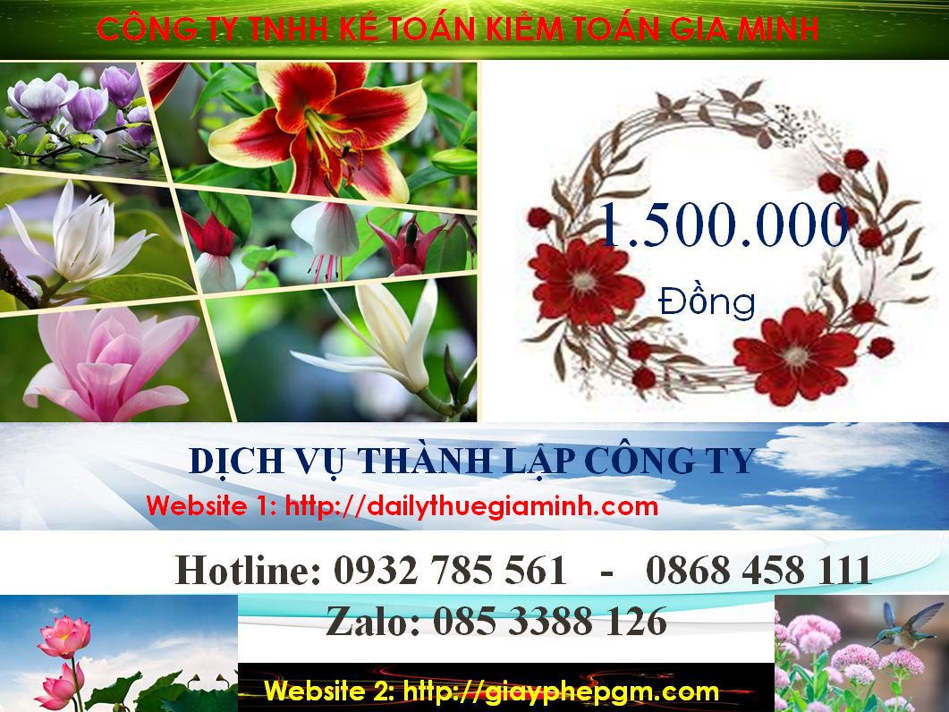 Dịch vụ làm giấy phép đăng ký kinh doanh tại Huyện Củ Chi 5 Chi phí làm giấy phép đăng ký kinh doanh tại Huyện Củ Chi