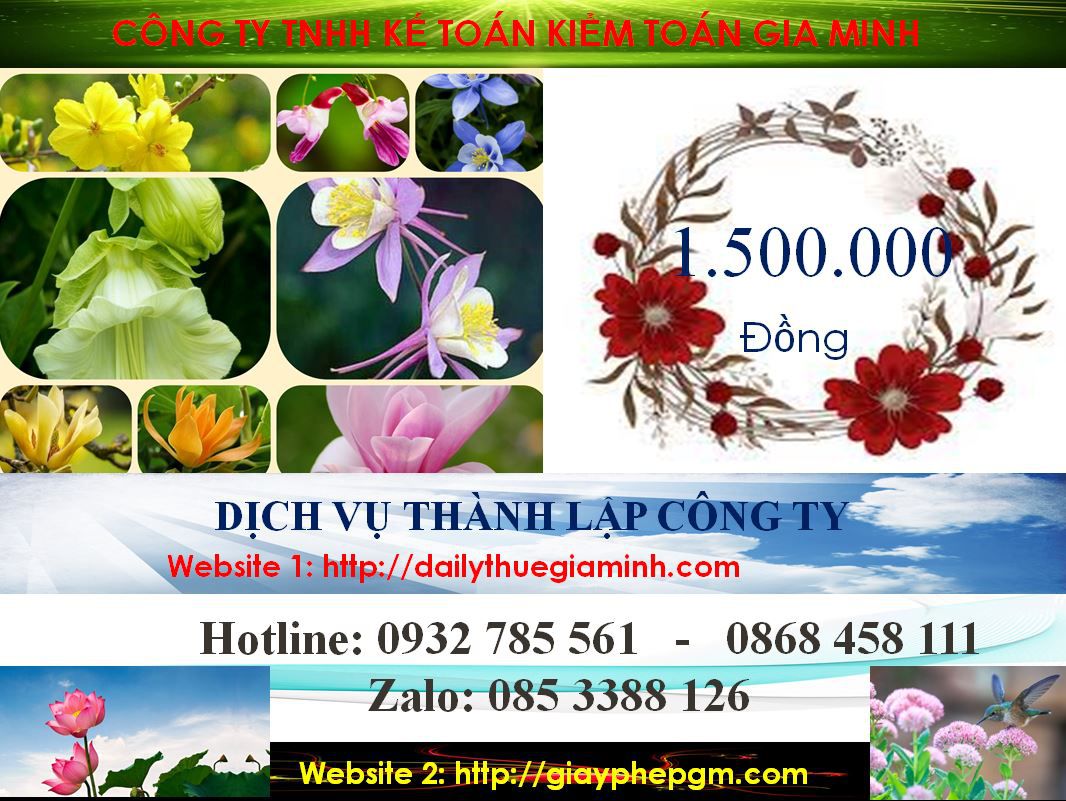 Dịch vụ làm giấy phép đăng ký kinh doanh tại Huyện Dầu Tiếng 5 Chi phí làm giấy phép đăng ký kinh doanh tại Huyện Dầu Tiếng