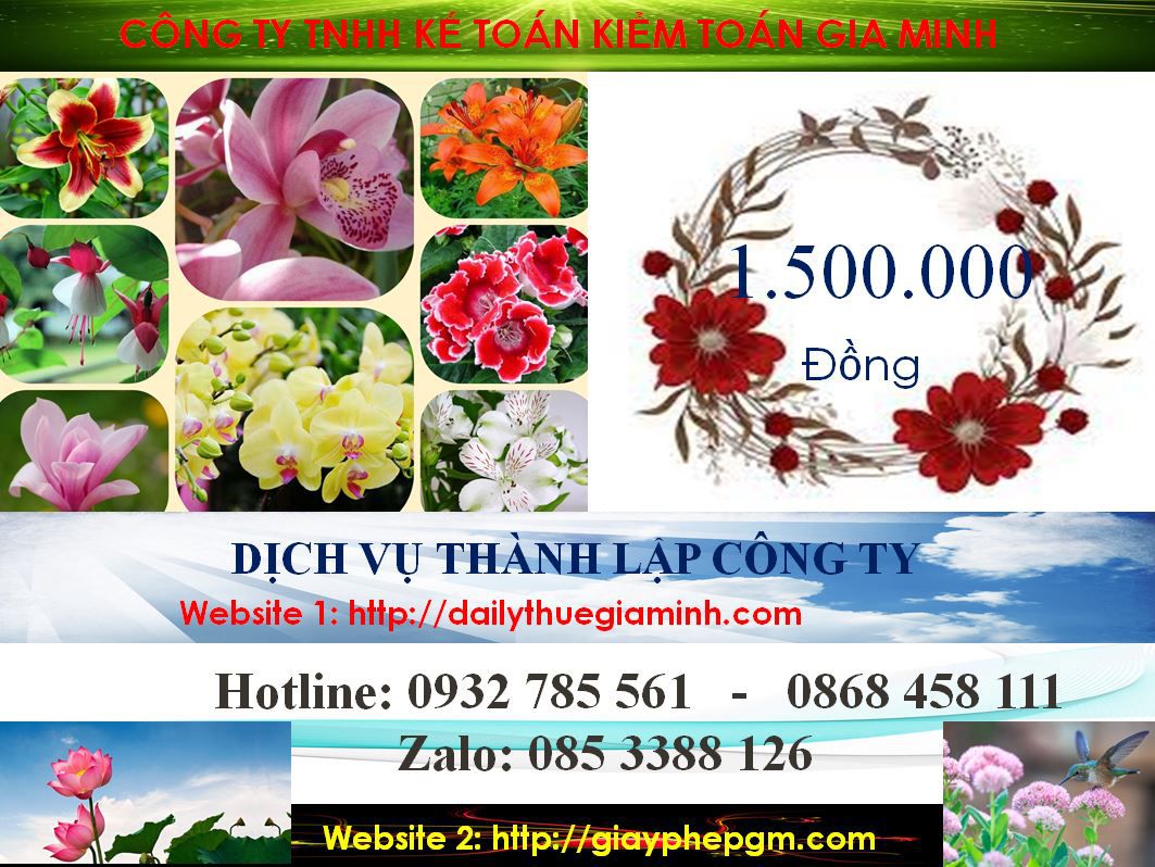 Dịch vụ làm giấy phép đăng ký kinh doanh tại Huyện Phú Giáo 5 Chi phí làm giấy phép đăng ký kinh doanh tại Huyện Phú Giáo