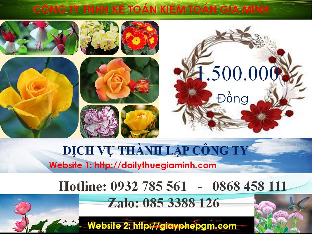 Dịch vụ làm giấy phép đăng ký kinh doanh tại Sơn La 5 Chi phí làm giấy phép đăng ký kinh doanh tại Sơn La
