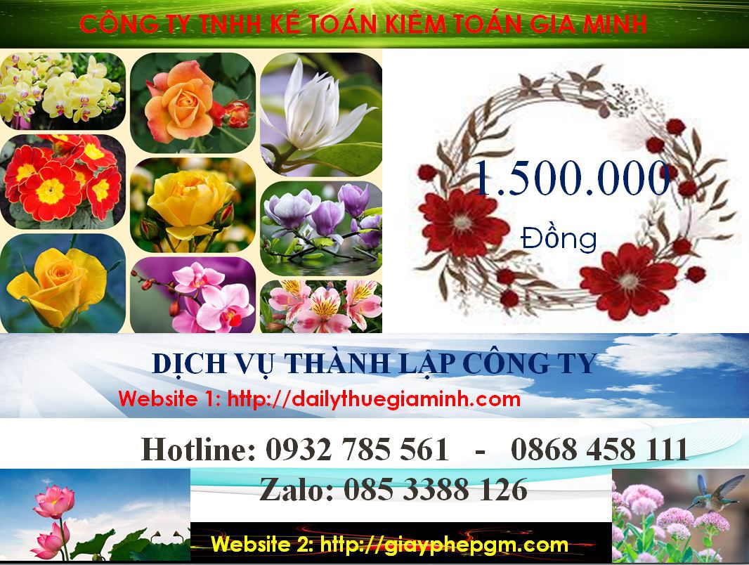 Dịch vụ làm giấy phép đăng ký kinh doanh tại Thành Phố Thủ Dầu Một 5 Chi phí làm giấy phép đăng ký kinh doanh tại Thành Phố Thủ Dầu Một