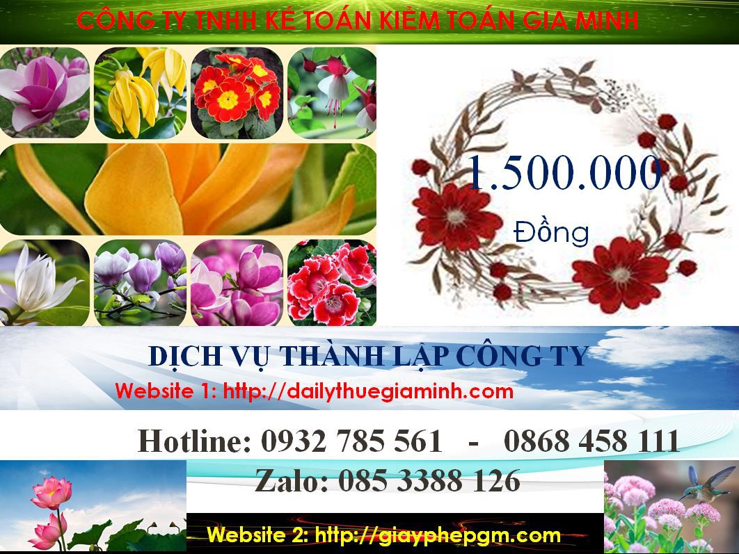 Dịch vụ làm giấy phép đăng ký kinh doanh tại Thị Xã Dĩ An 5 Chi phí làm giấy phép đăng ký kinh doanh tại Thị Xã Dĩ An