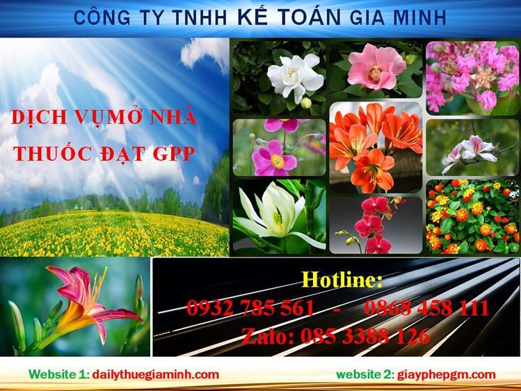 Dịch vụ mở nhà thuốc đạt GPP tại Điện Biên 4 Thủ tục mở nhà thuốc đạt GPP tại Điện Biên