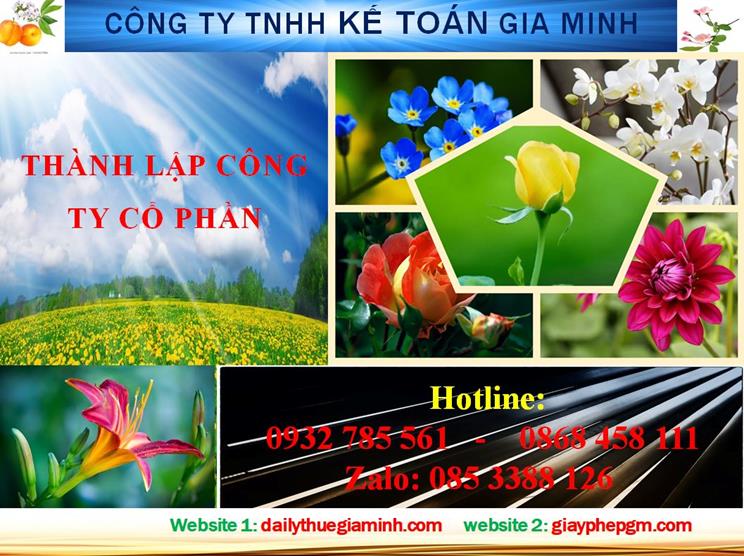 Dịch vụ thành lập công ty cổ phần ở Huyện Bắc Tân Uyên