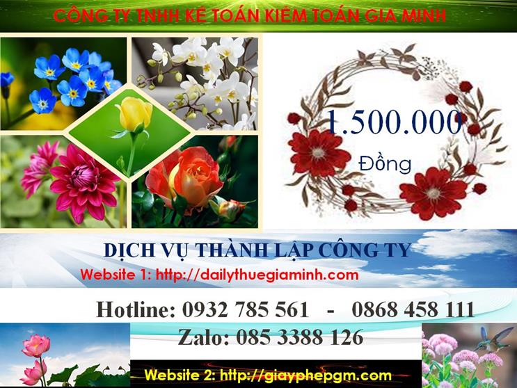  Bảng giá thành lập công ty cổ phần tại Ninh Bình