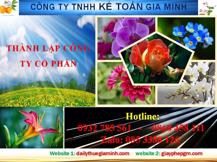 Dịch vụ thành lập công ty cổ phần ở Ninh Bình