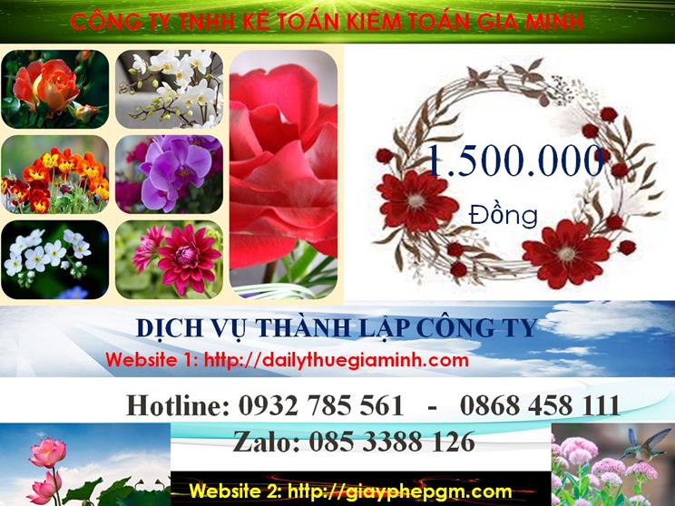  Bảng giá thành lập công ty cổ phần tại Thị Xã Bến Cát
