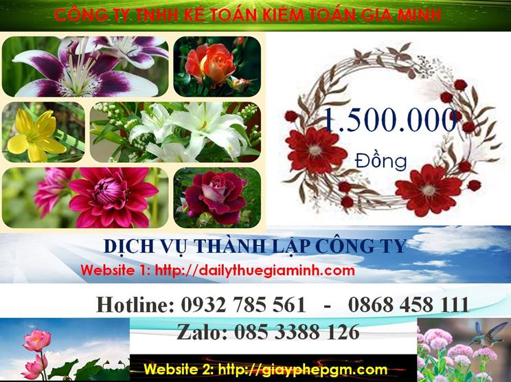  Bảng giá thành lập công ty cổ phần tại Thị Xã Dĩ An