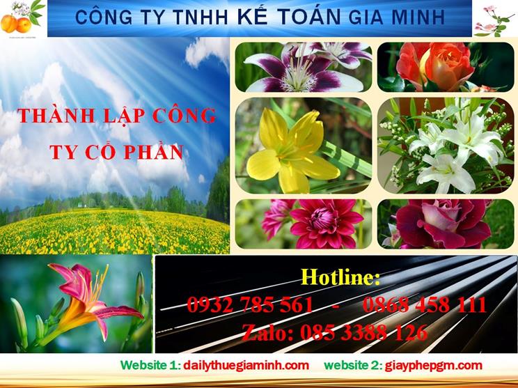 Dịch vụ thành lập công ty cổ phần ở Thị Xã Dĩ An