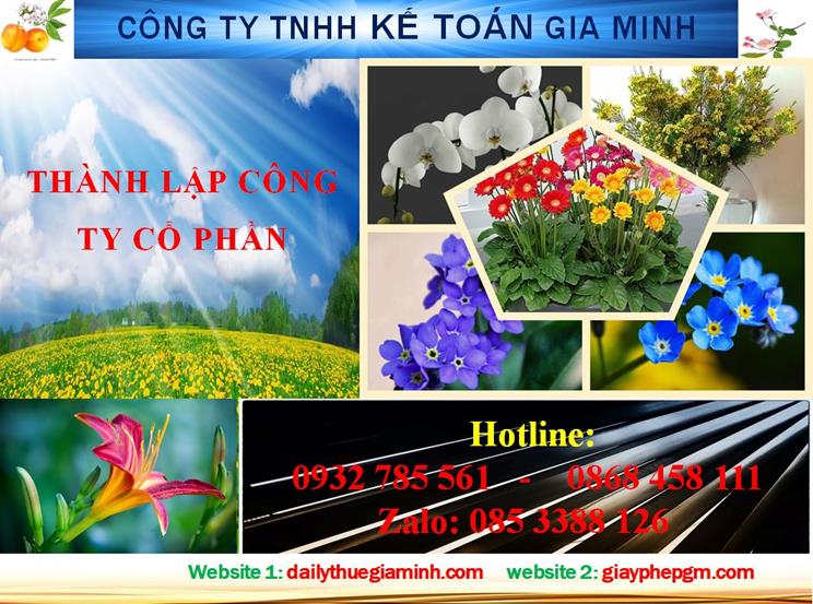 Dịch vụ thành lập công ty cổ phần ở Thị Xã Tân Uyên