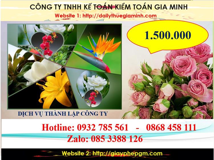 Chi phí thành lập công ty du lịch tại huyện Dầu Tiếng