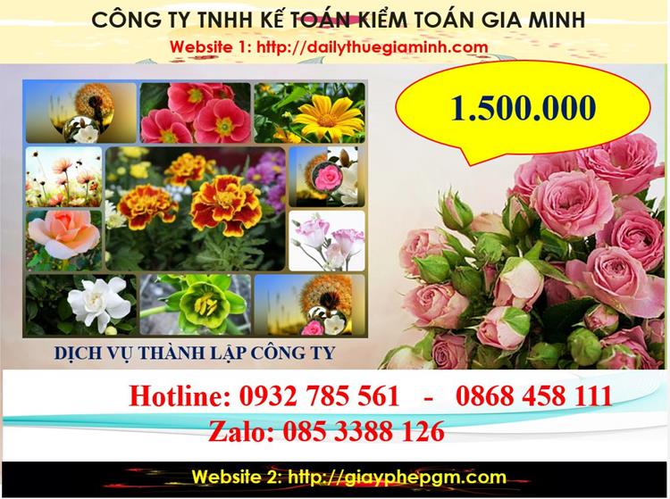 Dịch vụ thành lập công ty du lịch tại huyện Phú Giáo 5 Chi phí thành lập công ty du lịch tại huyện Phú Giáo