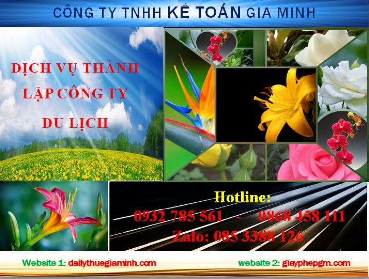 Dịch vụ thành lập công ty du lịch tại huyện Phú Giáo 4 Thủ tục thành lập công ty du lịch tại huyện Phú Giáo
