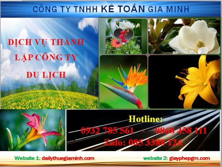 Dịch vụ thành lập công ty du lịch tại Quận 1 4 Thủ tục thành lập công ty du lịch tại Quận 1