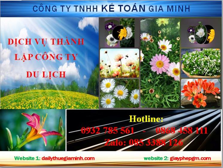 Dịch vụ thành lập công ty du lịch tại Quận 11 4 Thủ tục thành lập công ty du lịch tại Quận 11