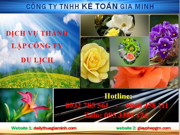 Dịch vụ thành lập công ty du lịch tại Quận 12 4 Thủ tục thành lập công ty du lịch tại Quận 12