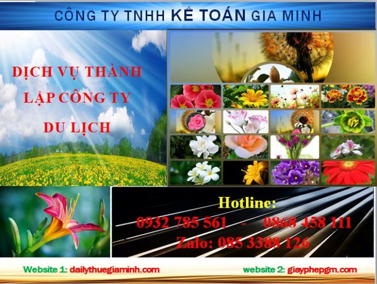 Dịch vụ thành lập công ty du lịch tại Quận 3 4 Thủ tục thành lập công ty du lịch tại Quận 3