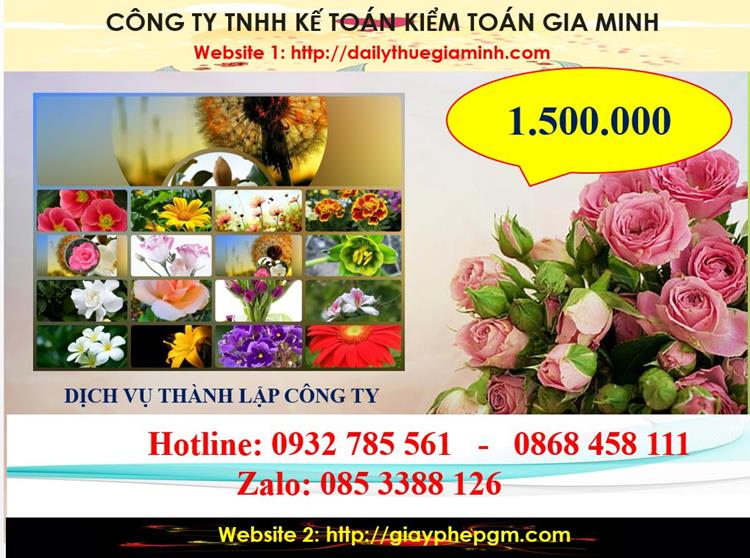 Dịch vụ thành lập công ty du lịch tại Quận 3 5 Chi phí thành lập công ty du lịch tại Quận 3