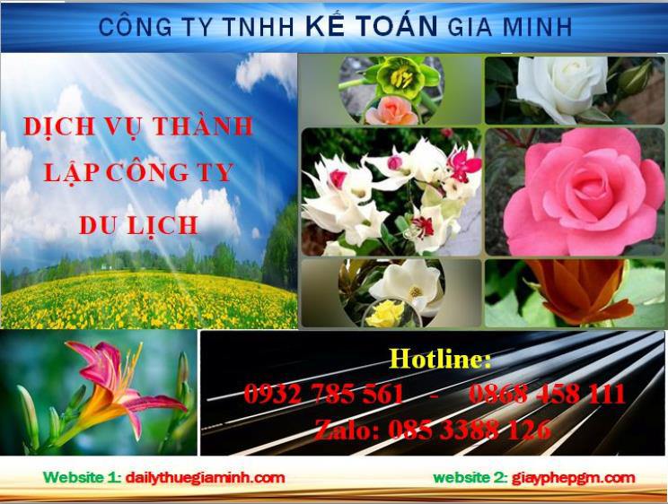 Dịch vụ thành lập công ty du lịch tại Quận 7 4 Thủ tục thành lập công ty du lịch tại Quận 12