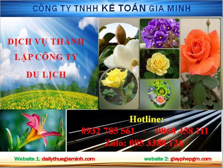 Thủ tục thành lập công ty du lịch tại thành phố Thủ Dầu Một