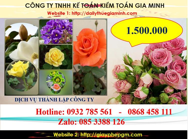 Chi phí thành lập công ty du lịch tại thị xã Thuận An