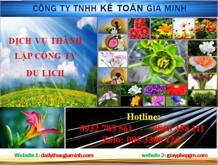 Dịch vụ thành lập công ty du lịch tại Tuyên Quang 4 Thủ tục thành lập công ty du lịch tại Tuyên Quang