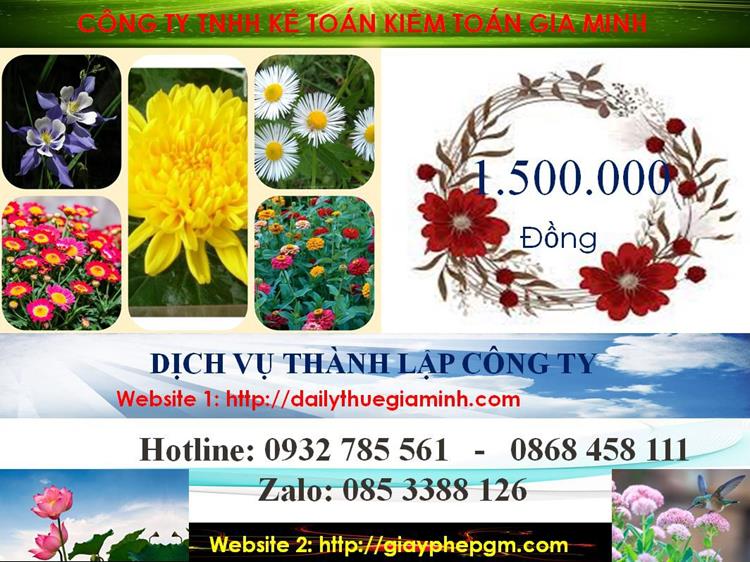 Dịch vụ thành lập công ty nhanh tại huyện Bàu Bàng 5 Chi phí thành lập công ty nhanh tại huyện Bàu Bàng